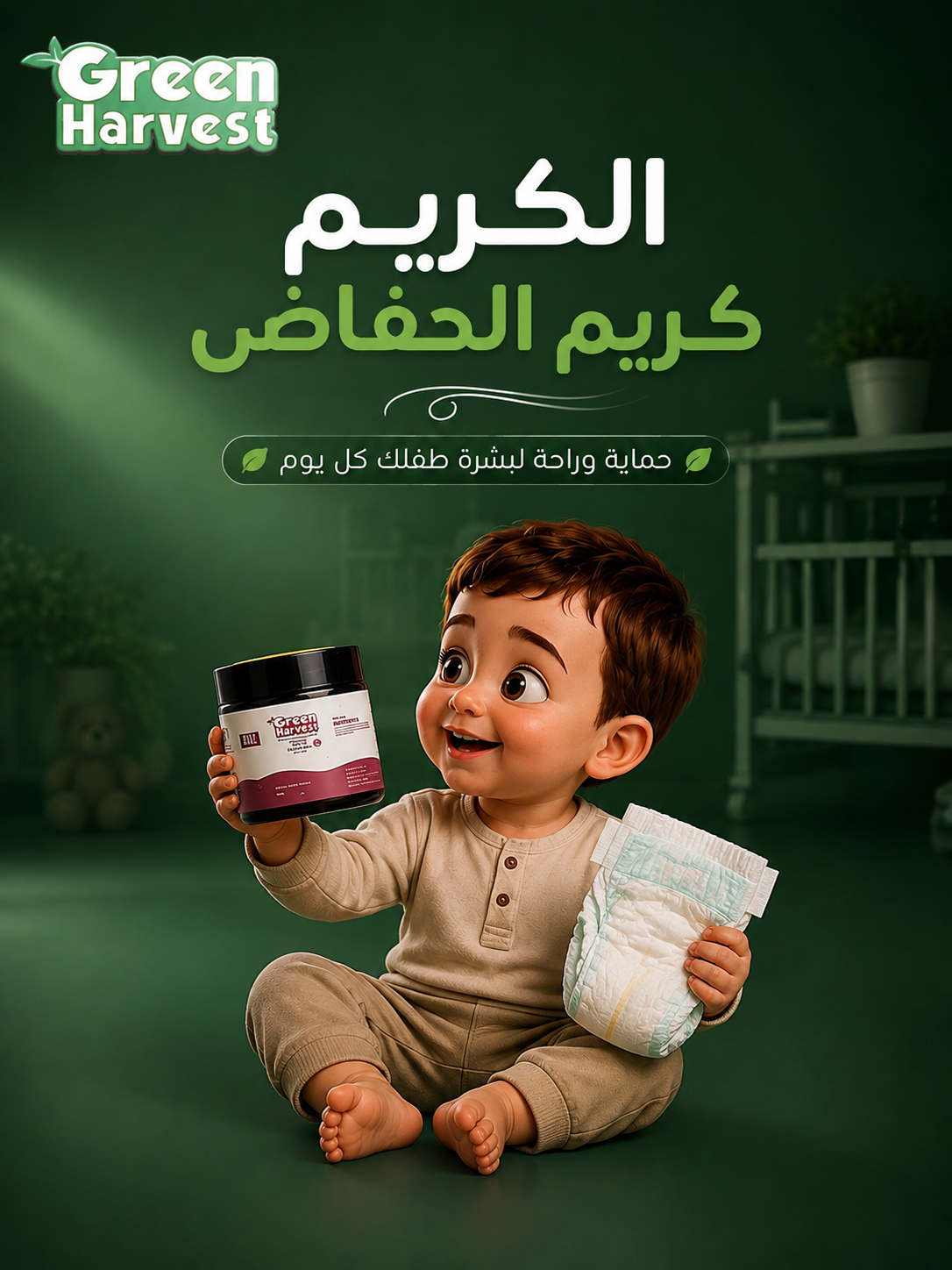 كريم العناية بمنطقة الحفاض — Green Harvest